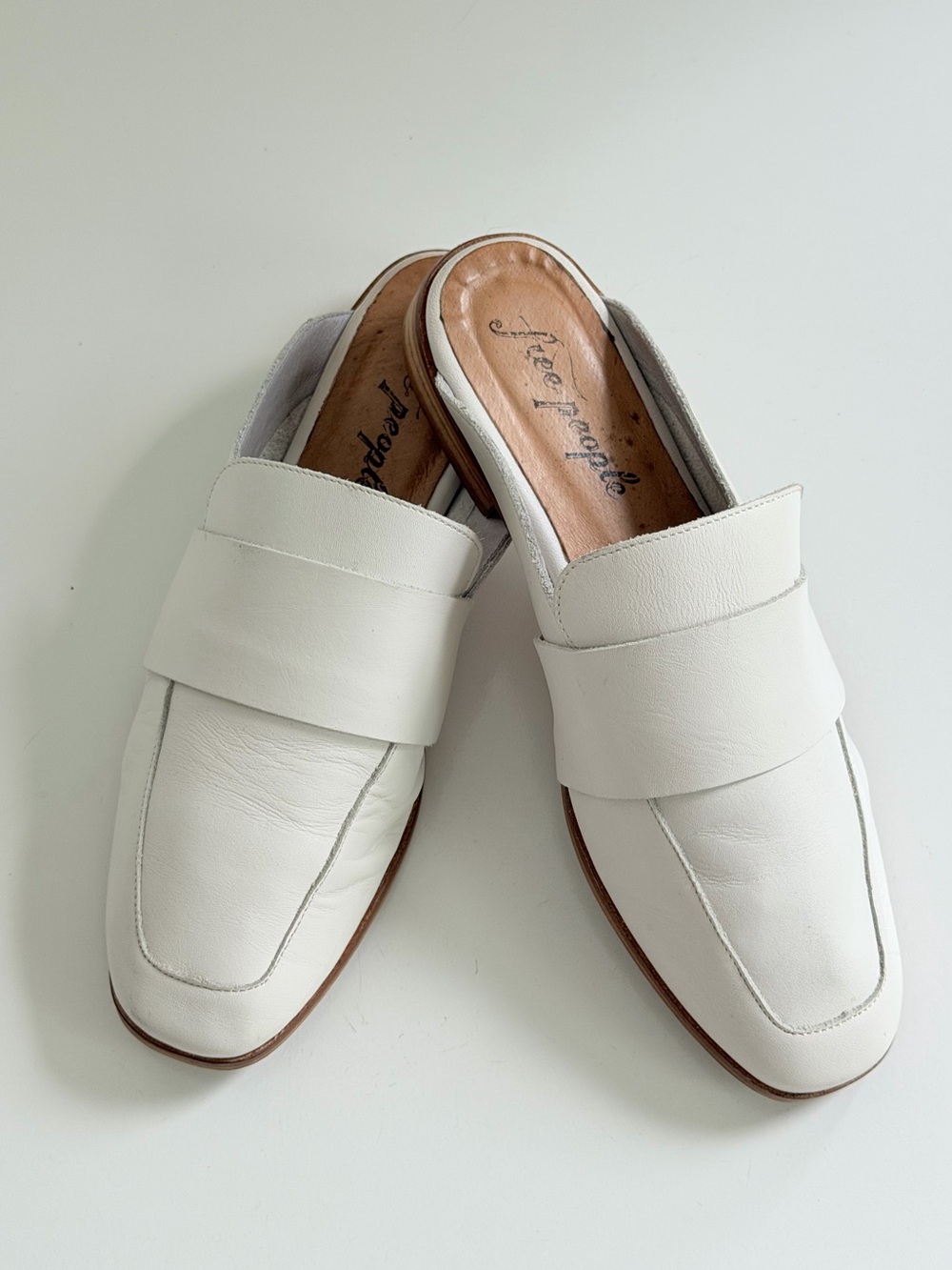 Free People Women's Leather At Ease Loafer‎ Slip on Mule Shoes Size Euro 37